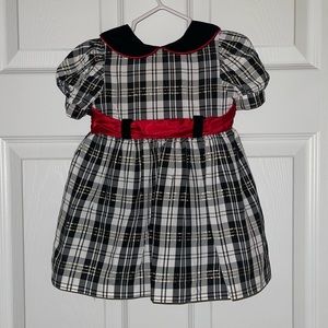 Plaid holiday dress